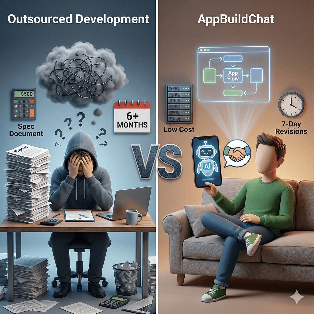 Outsourced Development vs. AppBuildChat — Which Should Early-Stage Founders Choose?