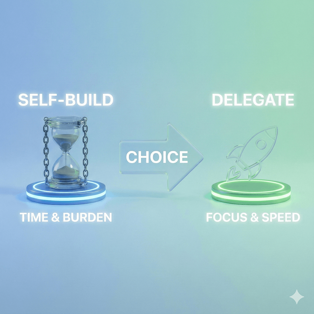 Should You Build the App Yourself or Delegate It? — A Founder’s Choice About Time and Focus