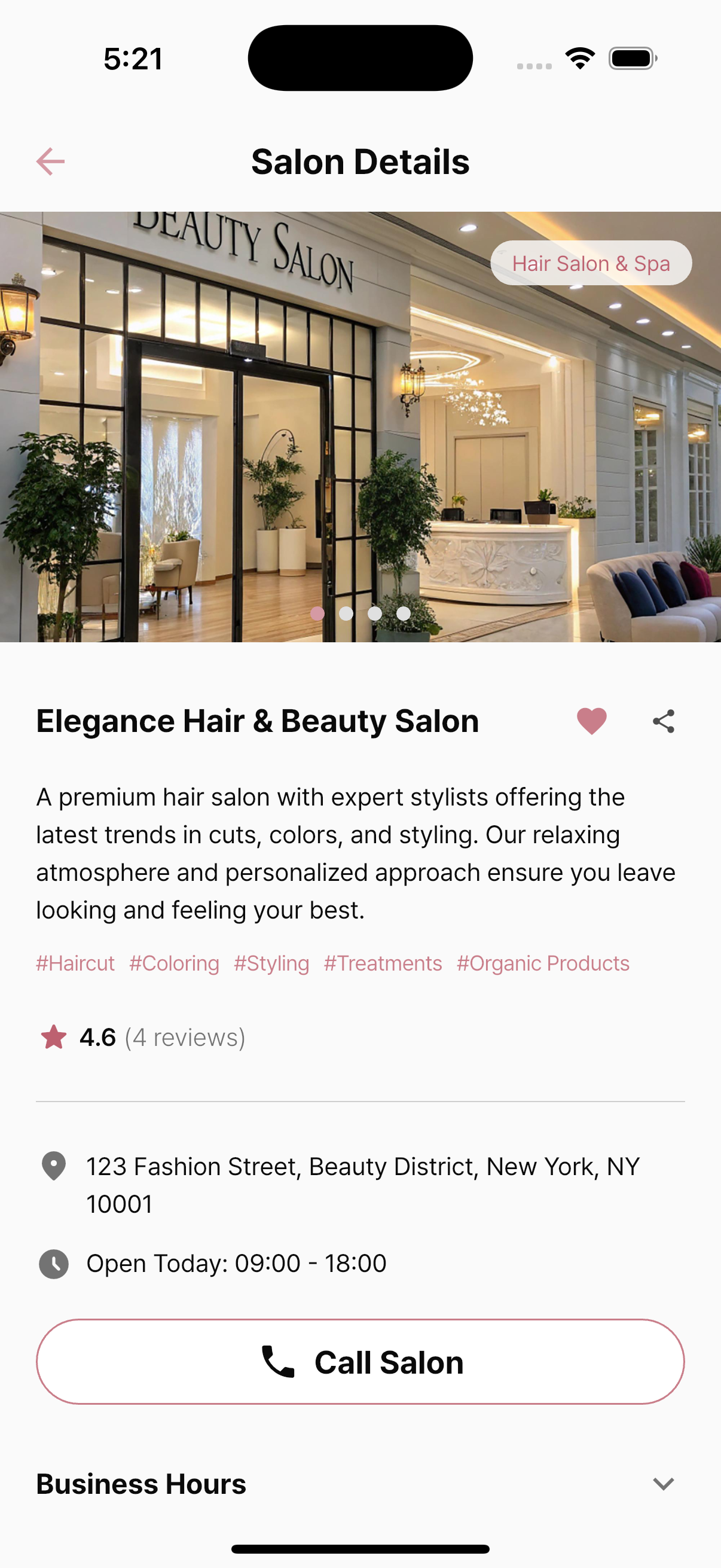 Beauty Salon Screenshot 1