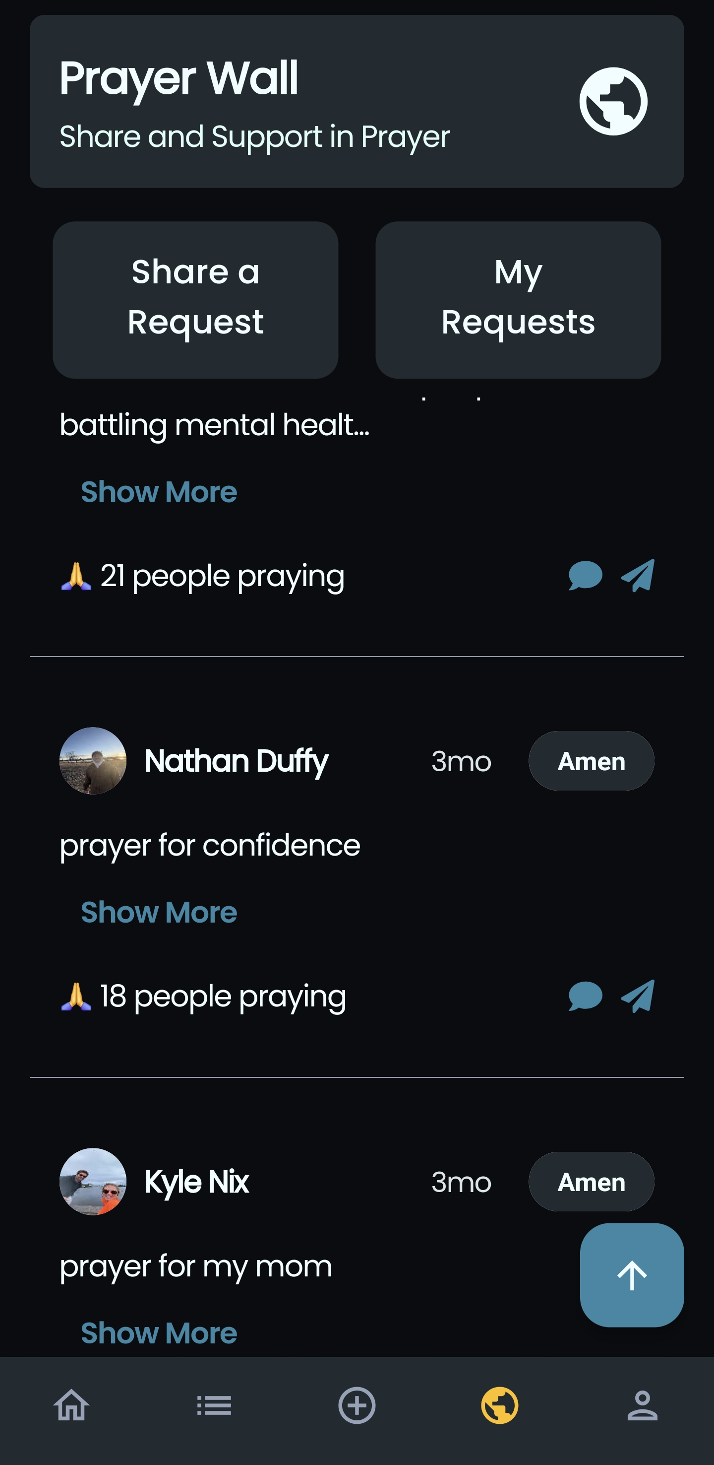 PrayerProject Screenshot 2